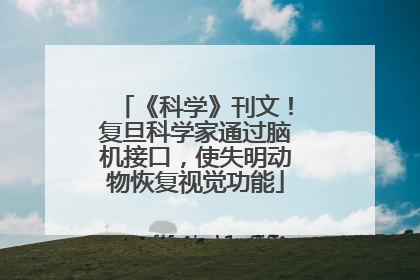 《科学》刊文！复旦科学家通过脑机接口，使失明动物恢复视觉功能