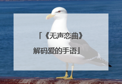 《无声恋曲》解码爱的手语