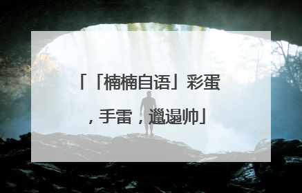「楠楠自语」彩蛋，手雷，邋遢帅