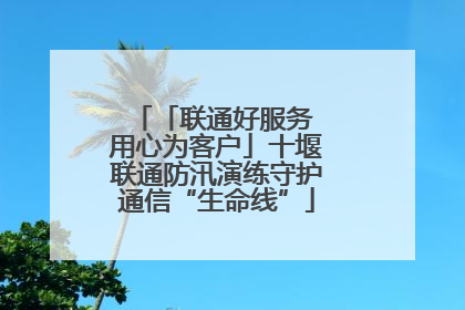「联通好服务 用心为客户」十堰联通防汛演练守护通信“生命线”