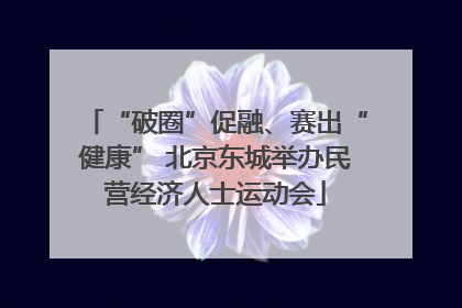 “破圈”促融、赛出“健康” 北京东城举办民营经济人士运动会