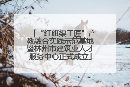 “红旗渠工匠”产教融合实践示范基地暨林州市建筑业人才服务中心正式成立