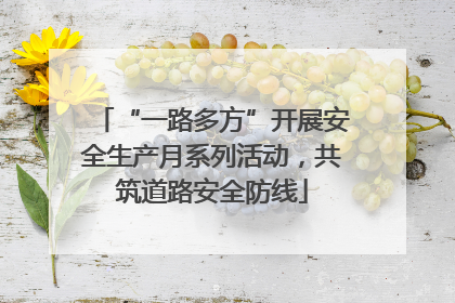 “一路多方”开展安全生产月系列活动，共筑道路安全防线