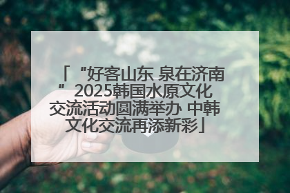“好客山东 泉在济南”2025韩国水原文化交流活动圆满举办 中韩文化交流再添新彩