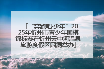 “奔跑吧·少年”2025年忻州市青少年围棋锦标赛在忻州云中河温泉旅游度假区圆满举办