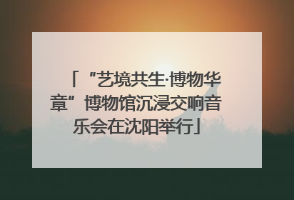 “艺境共生·博物华章”博物馆沉浸交响音乐会在沈阳举行
