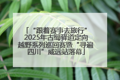 “跟着赛事去旅行” 2025年古蜀驿道定向越野系列巡回赛暨“寻遍四川”威远站落幕