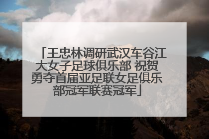 王忠林调研武汉车谷江大女子足球俱乐部 祝贺勇夺首届亚足联女足俱乐部冠军联赛冠军