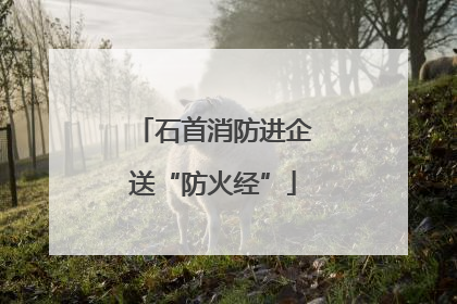 石首消防进企送“防火经”