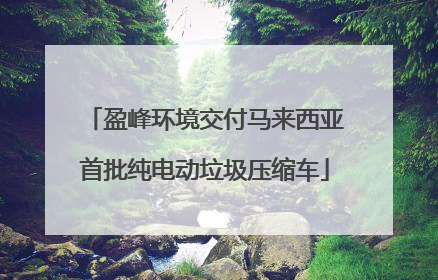 盈峰环境交付马来西亚首批纯电动垃圾压缩车