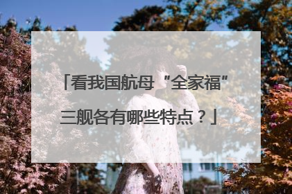 看我国航母“全家福” 三舰各有哪些特点？