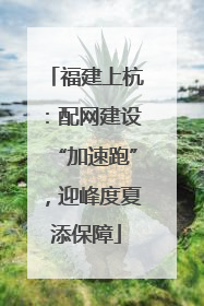 福建上杭：配网建设“加速跑”，迎峰度夏添保障