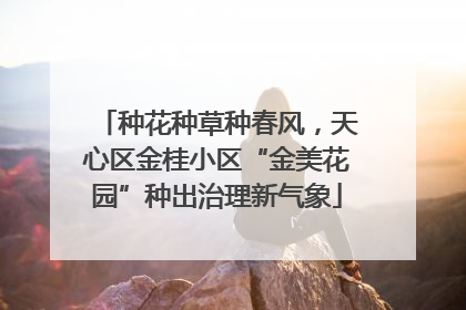 种花种草种春风，天心区金桂小区“金美花园”种出治理新气象
