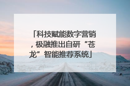 科技赋能数字营销，极融推出自研“苍龙”智能推荐系统