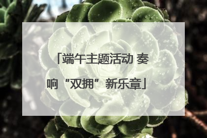 端午主题活动 奏响“双拥”新乐章