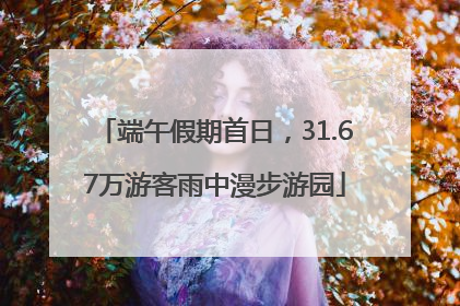 端午假期首日，31.67万游客雨中漫步游园