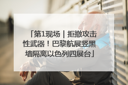 第1现场｜拒撤攻击性武器！巴黎航展竖黑墙隔离以色列四展台