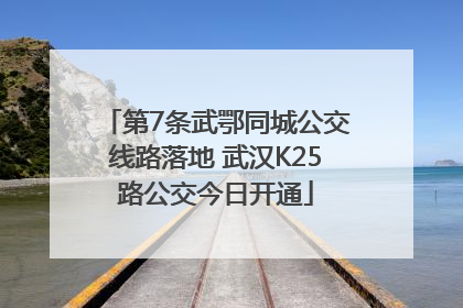 第7条武鄂同城公交线路落地 武汉K25路公交今日开通