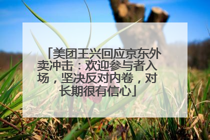 美团王兴回应京东外卖冲击：欢迎参与者入场，坚决反对内卷，对长期很有信心
