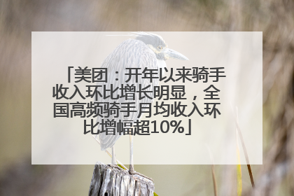 美团：开年以来骑手收入环比增长明显，全国高频骑手月均收入环比增幅超10%
