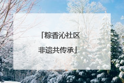 粽香沁社区 非遗共传承