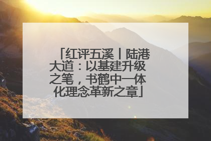 红评五溪丨陆港大道：以基建升级之笔，书鹤中一体化理念革新之章