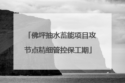 佛坪抽水蓄能项目攻节点精细管控保工期