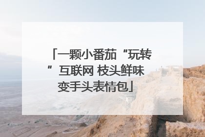 一颗小番茄“玩转”互联网 枝头鲜味变手头表情包