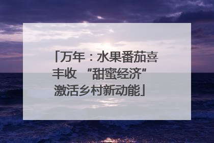 万年：水果番茄喜丰收 “甜蜜经济”激活乡村新动能