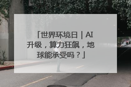 世界环境日｜AI升级，算力狂飙，地球能承受吗？