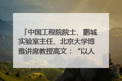 中国工程院院士、鹏城实验室主任、北京大学博雅讲席教授高文：“以人为本 智能向善” 推动文化与科技相生相促｜聚焦2025文化强国建设高峰论坛