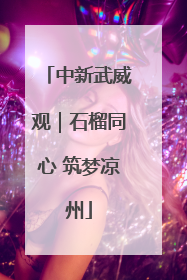 中新武威观｜石榴同心 筑梦凉州
