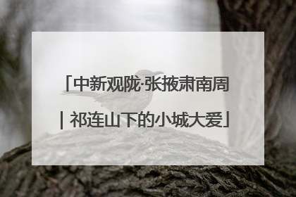 中新观陇·张掖肃南周｜祁连山下的小城大爱