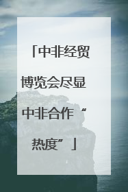 中非经贸博览会尽显中非合作“热度”