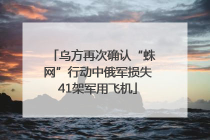 乌方再次确认“蛛网”行动中俄军损失41架军用飞机
