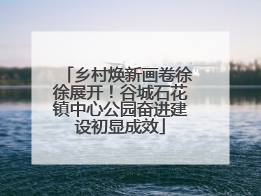 乡村焕新画卷徐徐展开！谷城石花镇中心公园奋进建设初显成效