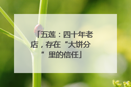 五莲：四十年老店，存在“大饼分”里的信任