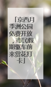 京西月季洲公园免费开放，市民假期驱车前来赏花打卡