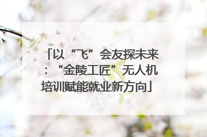以“飞”会友探未来：“金陵工匠”无人机培训赋能就业新方向