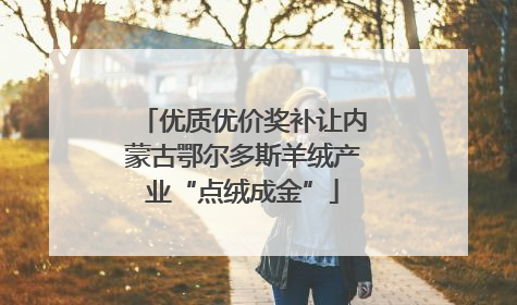 优质优价奖补让内蒙古鄂尔多斯羊绒产业“点绒成金”