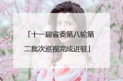 十一届省委第八轮第二批次巡视完成进驻