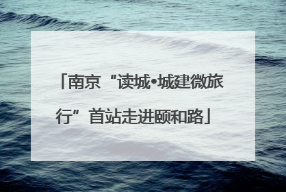 南京“读城•城建微旅行”首站走进颐和路