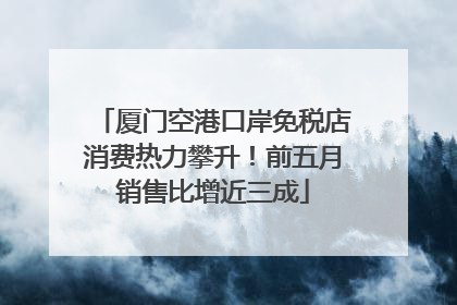 厦门空港口岸免税店消费热力攀升！前五月销售比增近三成