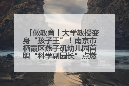 做教育︱大学教授变身“孩子王”！南京市栖霞区燕子矶幼儿园首聘“科学副园长”点燃萌娃科学梦