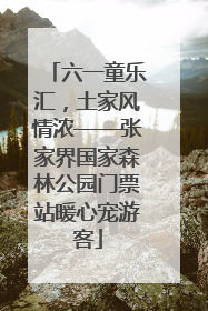 六一童乐汇，土家风情浓——张家界国家森林公园门票站暖心宠游客
