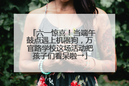六一惊喜！当端午鼓点遇上机器狗，万官路学校这场活动把孩子们看呆啦→