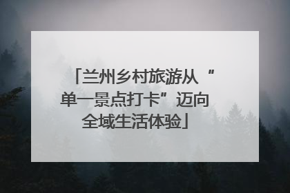 兰州乡村旅游从“单一景点打卡”迈向全域生活体验