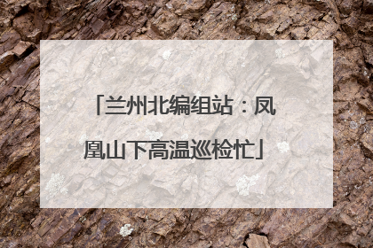 兰州北编组站：凤凰山下高温巡检忙