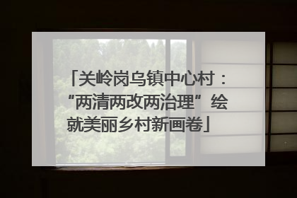 关岭岗乌镇中心村：“两清两改两治理”绘就美丽乡村新画卷