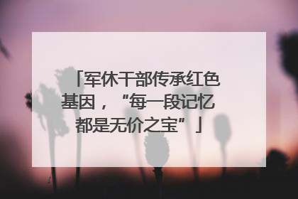 军休干部传承红色基因，“每一段记忆都是无价之宝”